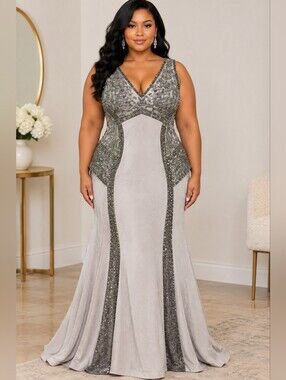 Romance‎ Coutre Elegant Beaded Evening Dress